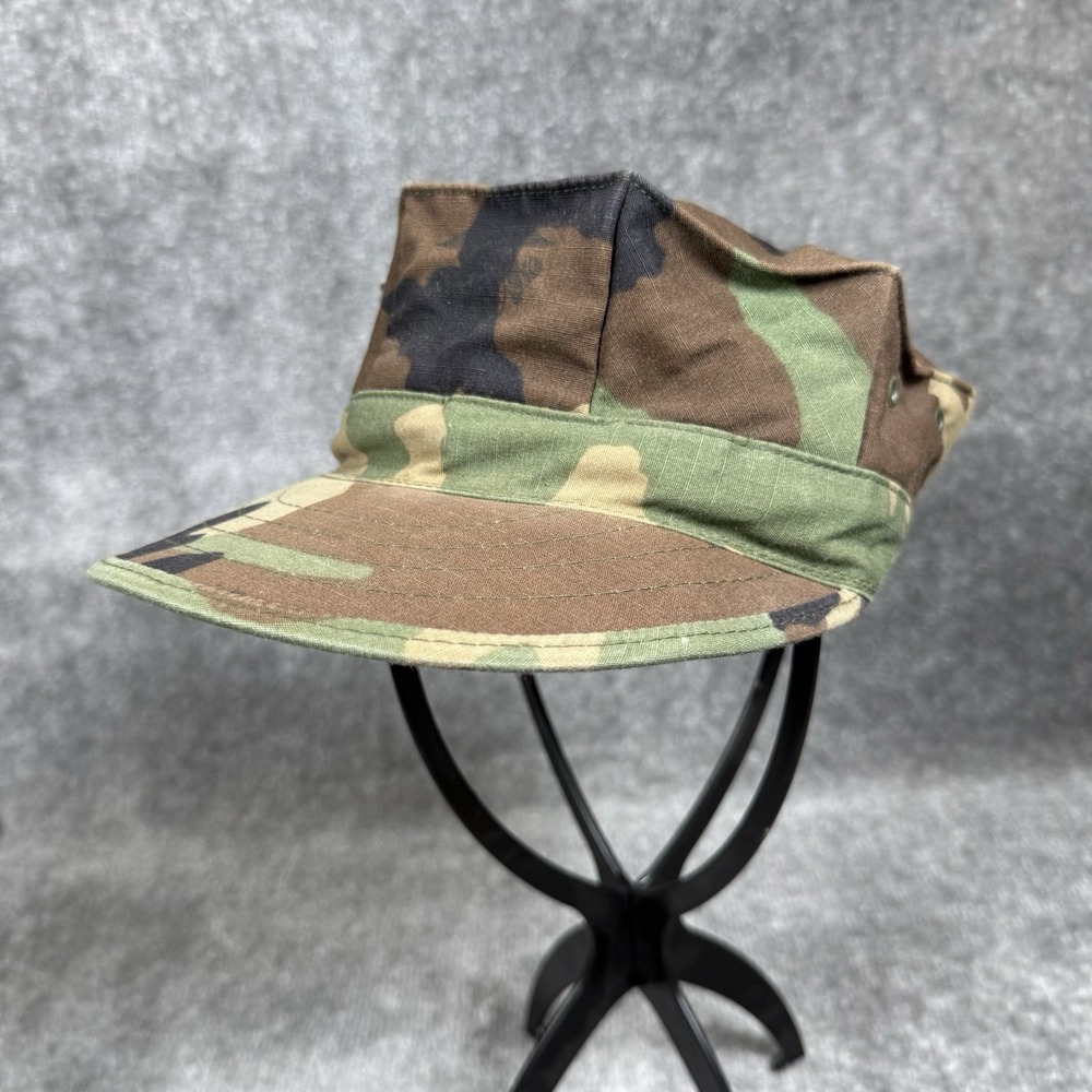 US Military USMC 8 Point Cap Utility Woodland Camo Pattern Type 1 Small